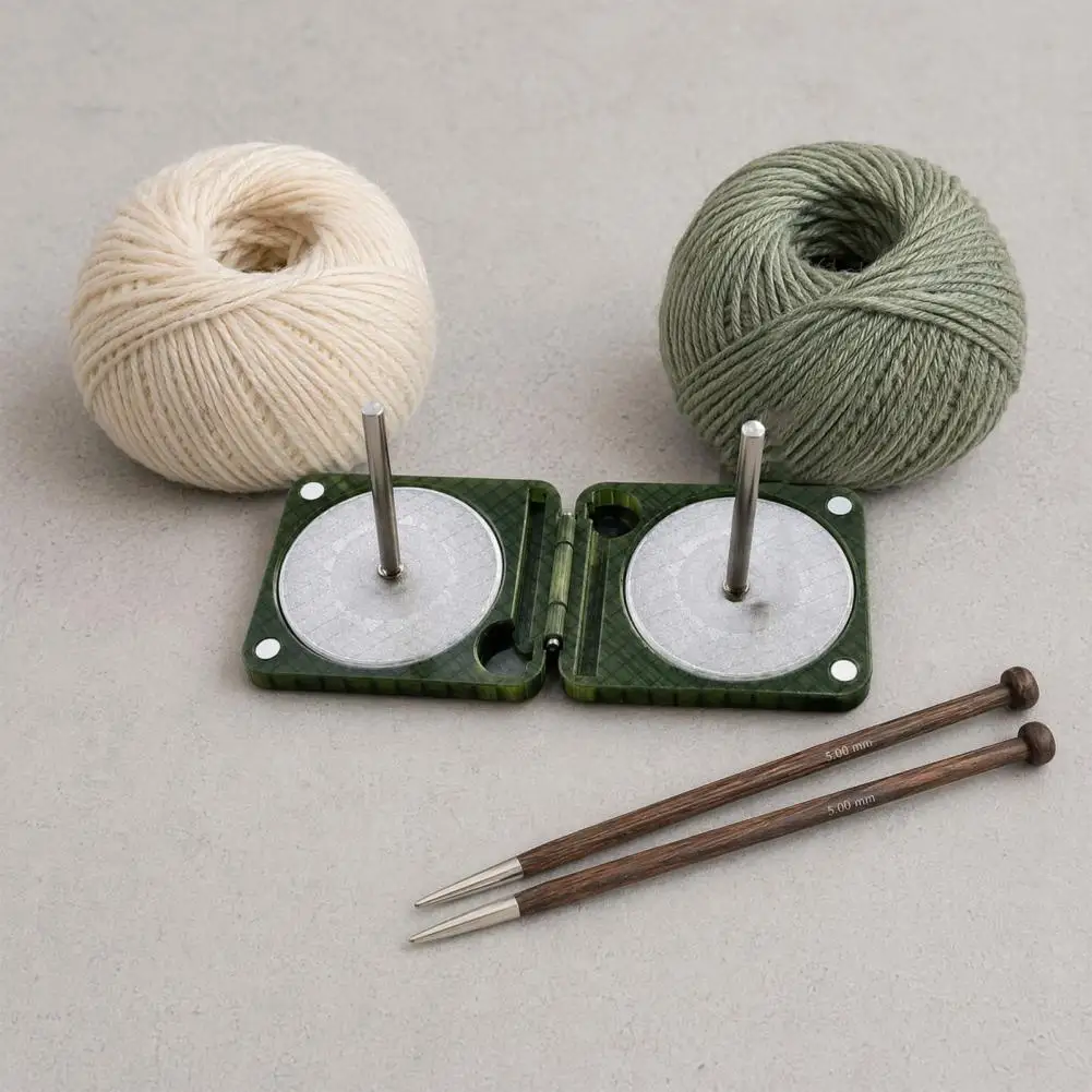 

Yarn Tangle-free Holder Foldable Yarn Spool Holder Collapsible Thread Stand with Smooth Guide Portable Crochet Knitting Yarn