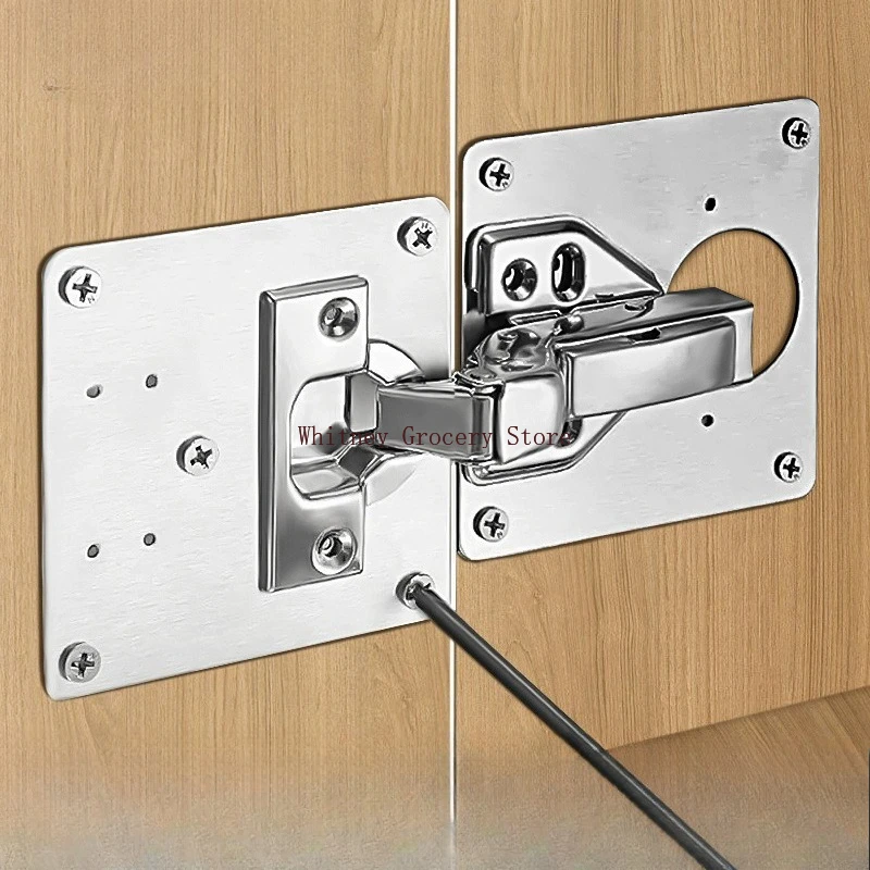 Hinge Repair Plate Cupboard Cabinet Door Hinge Fixing Plate Door Hinge Repair Kit Repair Side Panels Door Panel Connection