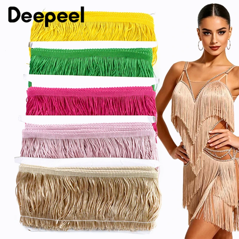 

5/10Y 10cm Polyester Tassel Fringe Trim for Latin Dress Curtain Sofa Cover Home Textile Sewing Decor Costume Handmade Supplies