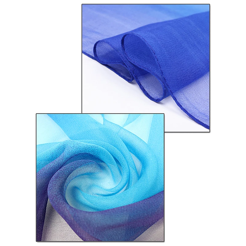 Gradient Chiffon Scarf Women Long Wraps And Shawls Lady Fashion Spring Autumn Scarves Plus Size Bandana Hijab Gradual Colors