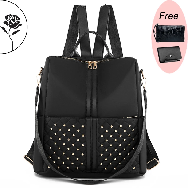 New Multifunction Backpack Women Waterproof Oxford Cloth Bagpack Female Anti Theft Backpacks for School Teenagers Girls 2024 Sac