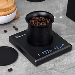 IKAPE Coffee Blind Shaker, Espresso Powder Receiver Cup, Coffee Powder Receiver Container for 51/54/58mm Portafilters (z-graphs)