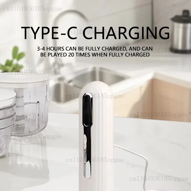 USB Small Portable Home Battery Powered Multifunctional Baby Food Grinder Meat Grinder Slicer Vegetable Blender Garlic Mash