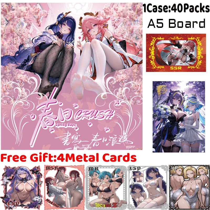 

Spring Day Crush A5 Board Collection Card Rare Collection Sexy Waifu Cards ACG Girls Booster Box Hobbies Gifts
