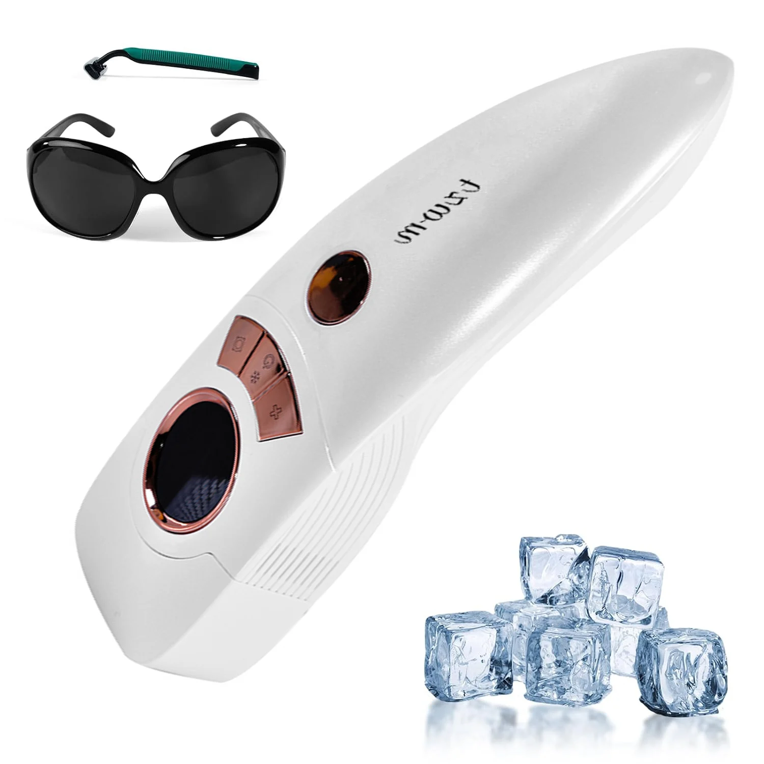 Máquina de depilación láser con refrigeración por hielo para uso doméstico, rejuvenecimiento de la piel indoloro, depilación Ipl, novedad de 2024