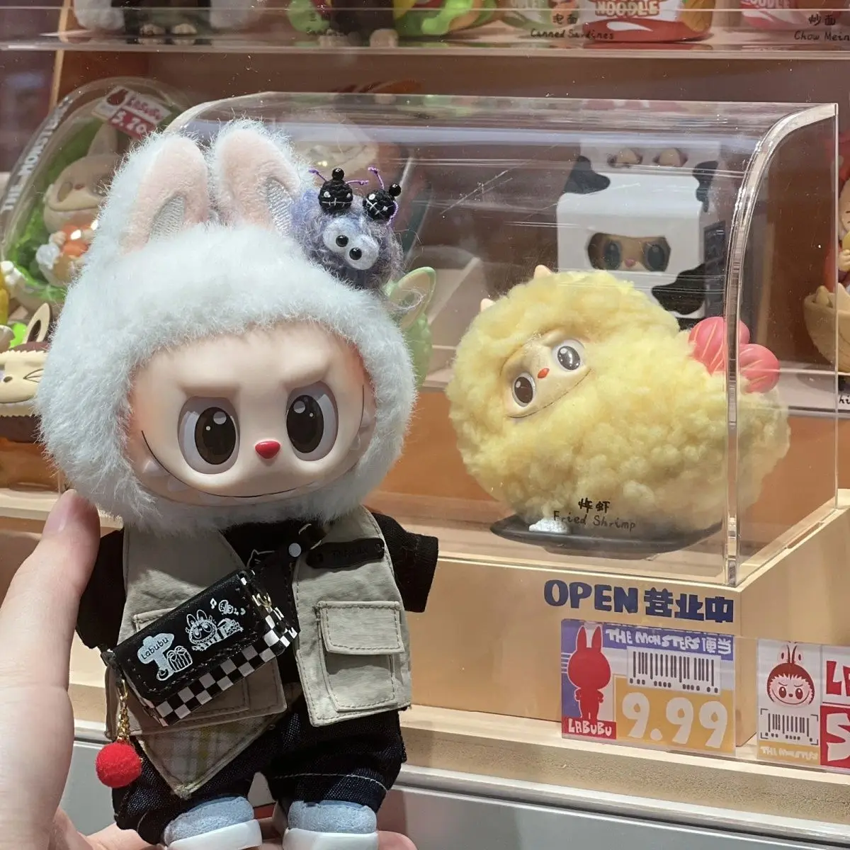 17cm for Labubu Summer Vacation Workwear Toy Vinyl Doll Cool Casual Set Clothes Accessories Birthday Gift