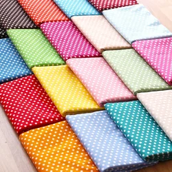 150cmx50cm 100% Cotton Plain Weave Polka Dots Fabric Shirt Dresses Children's Clothing Handmade DIY Apparel Sewing Fabric 132g/m