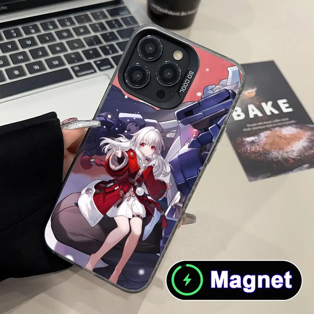 

HSR Clara Translucent MagSafe Mobile Phone Case for iPhone 17 16 15 14 13 12 11 Air Pro Max Plus Colorful Cover