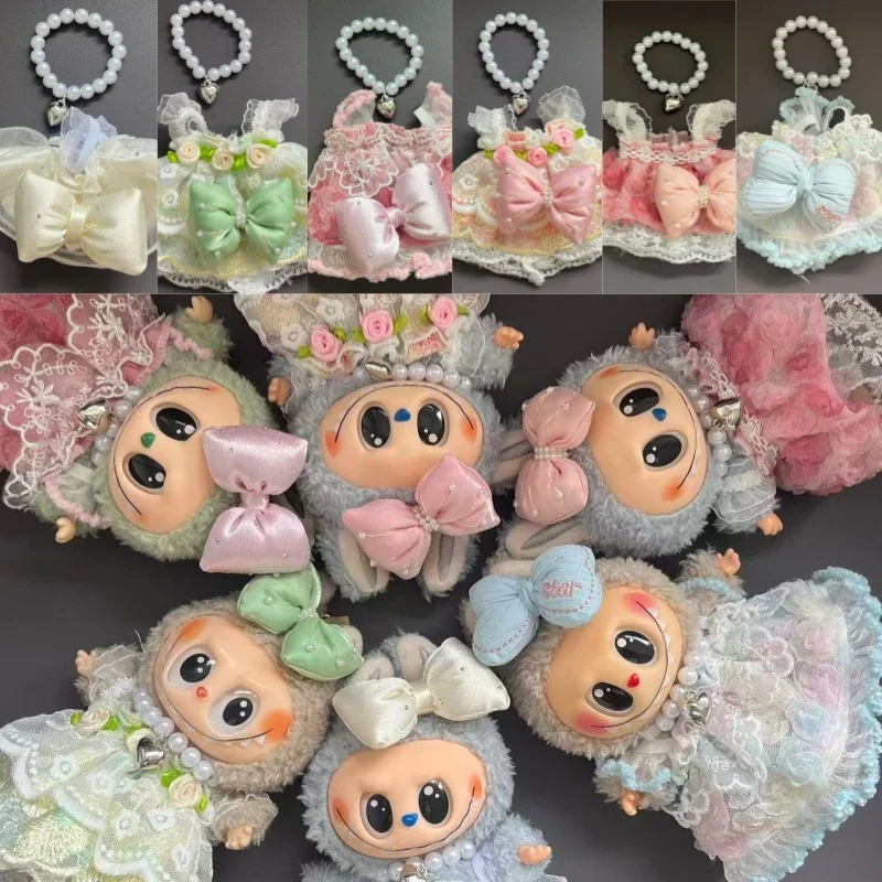 15 17 سنتيمتر ل Labubu فستان دمية الجنية تنورة أفخم دمية الملابس الرسمية فستان المعبود دمية تصميم الأزياء الملابس مقعد الملحقات #1