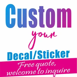 Custom Graphics and Text Car Vinyl Stickers Customised Anime Sticker Decals Personalised Decorative Accessories Decal Waterproof