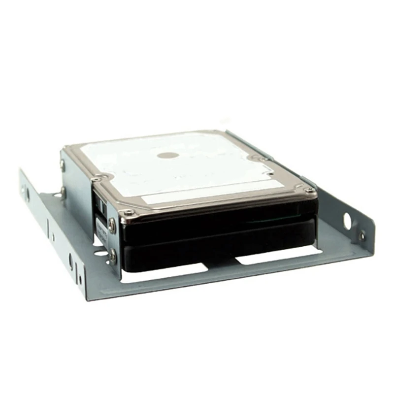 1 Piece 2.5 Inch To 3.5 Inch Hard Drive Bracket Adapter Mounting Bracket For 2X2.5 Inch SSD/HDD To 3.5 Inch Bay