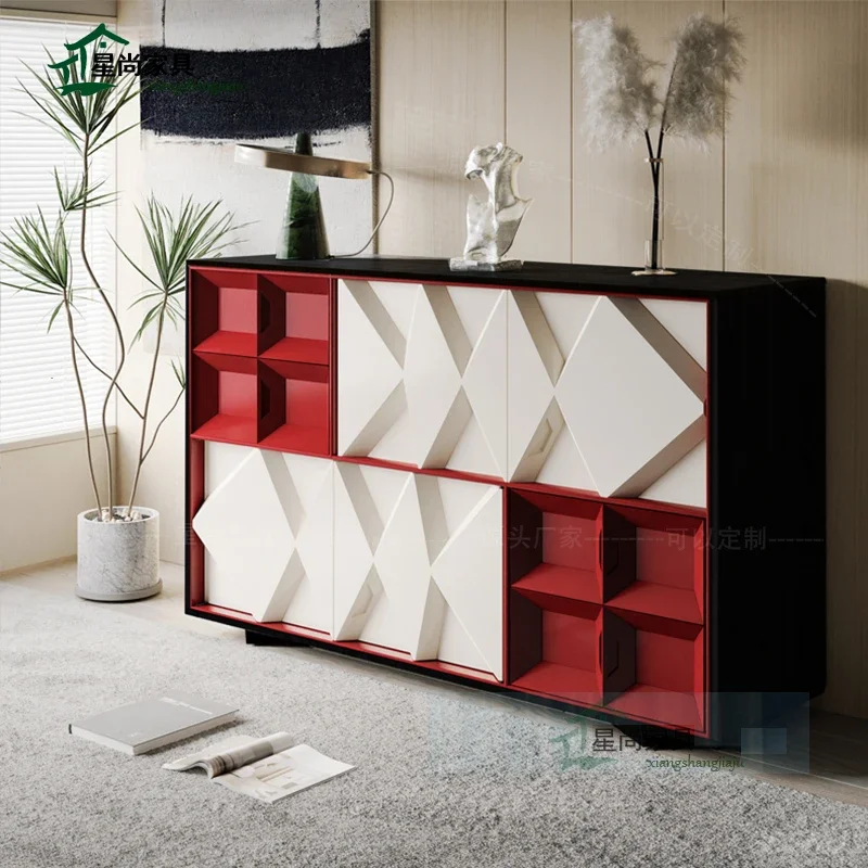 

Art paint carving cupboard porch shoe cabinet