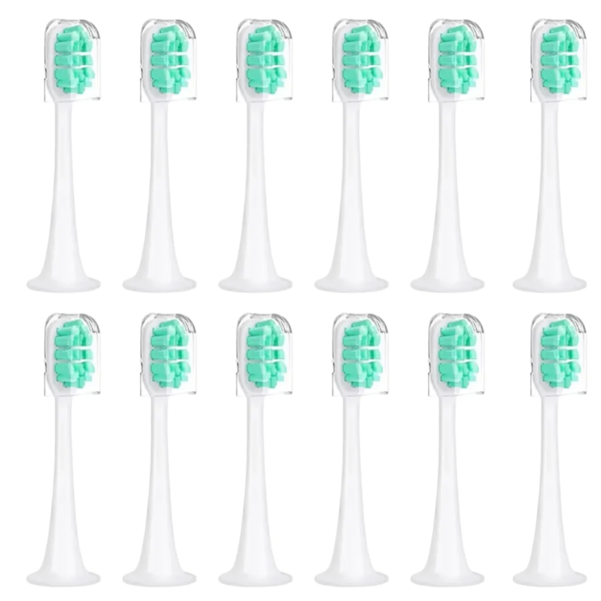 For Mijia Electric Toothbrush Head For Xiaomi T300 T500 Tooth Brush Replacement 12Pcs Combines Universal Standard Daily Clean