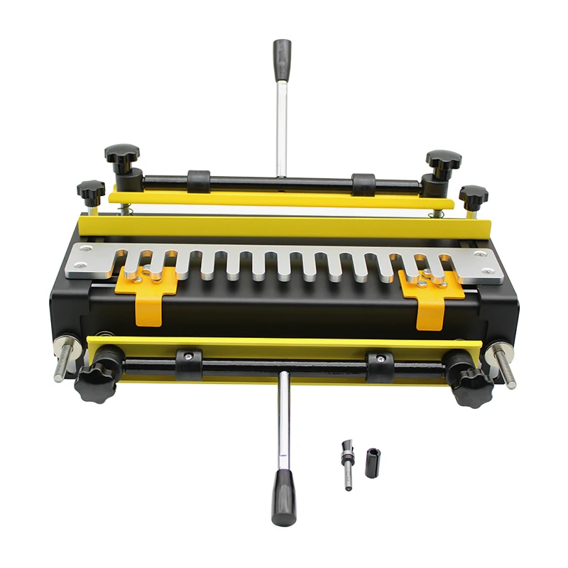 Imagem -02 - Carpintaria Dovetail Jig Machine Semi-permeável Die-cast Mortising Ferramenta de Carpintaria Portátil 300 mm 12