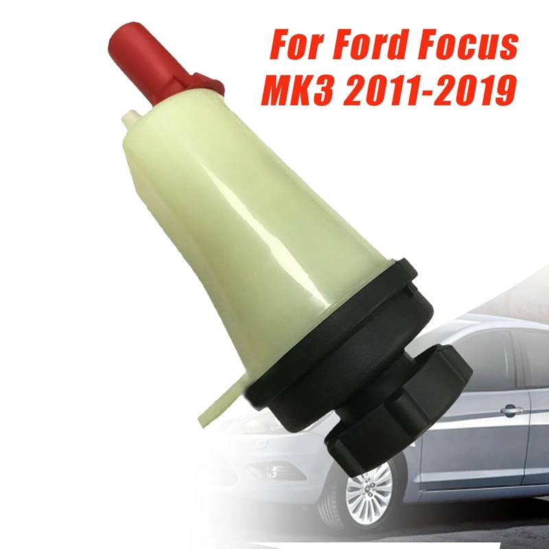 Tangki ekspansi kolam kemudi daya dengan tutup BV61-3R700A-1A 1892564 untuk Ford Focus MK3 2011-2019 pompa setir minyak