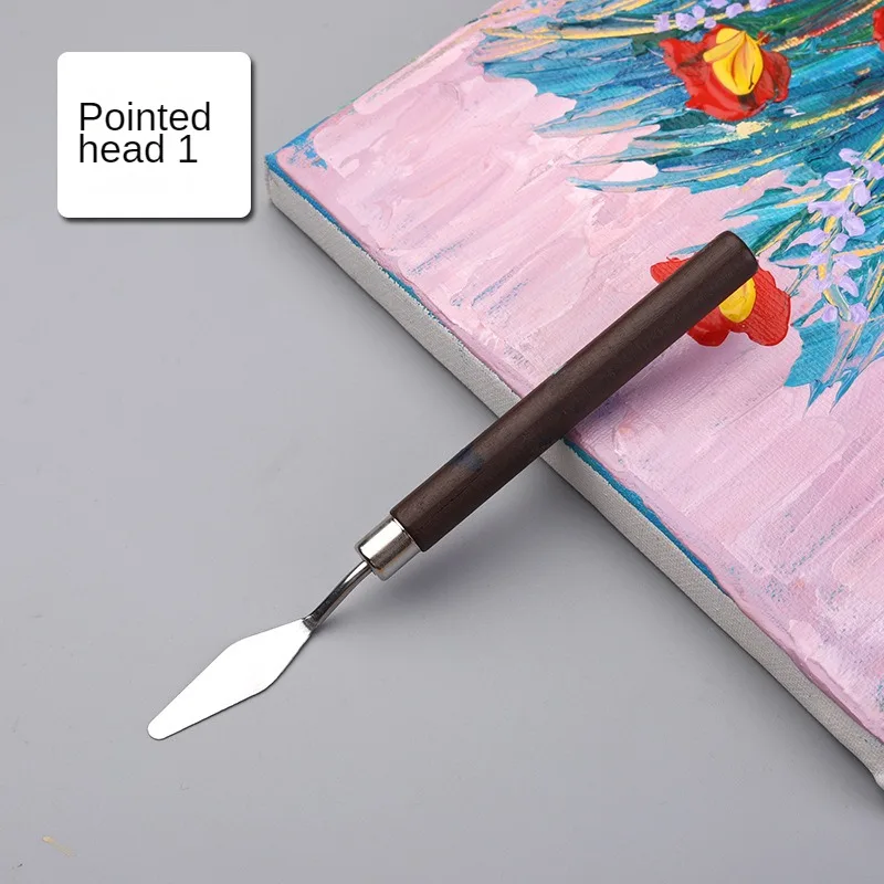 Pastry Spatula Not Easily Detached Mahogany Baking And Pasta Tools Oil Painting Scraper No Deformation Stainless Stainless Steel