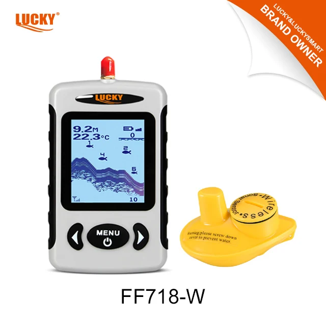 Lucky Fish Finder FF718-W 2.2 Inch Dot-Matrix Display Met Type W Draadloze Sensor