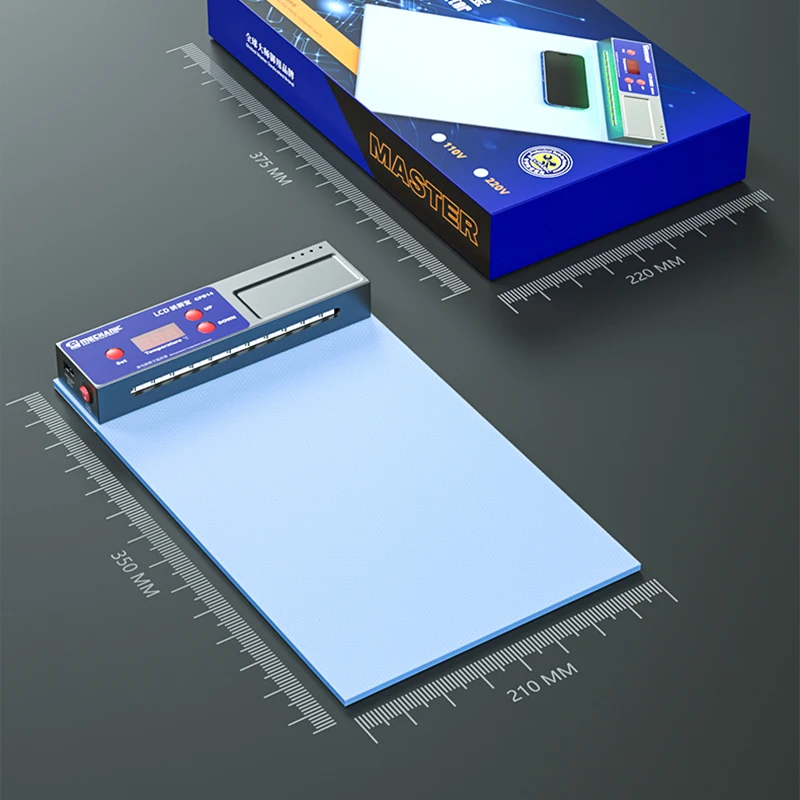 기계식 CPB14 LCD 화면 분리기, LED 먼지 감지 조명, 휴대폰 수리용 화면 가열 패드, 120 ℃ 고속 가열 도구 세트