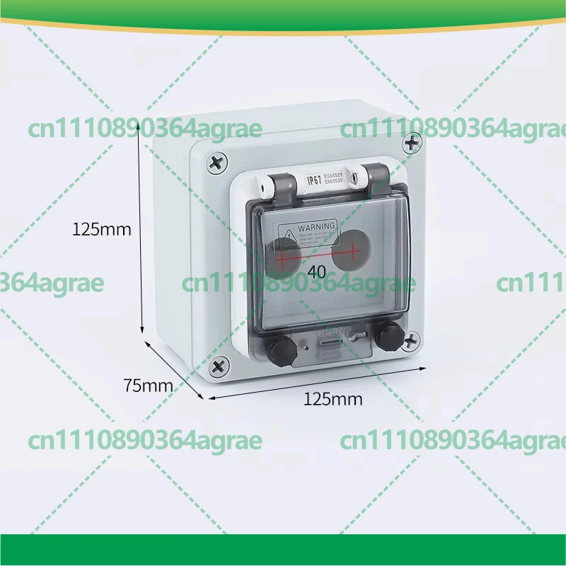 For Waterproof Push Button Control Box Emergency Stop Start Stop Switch Outdoor Fan Local Control Box Parts