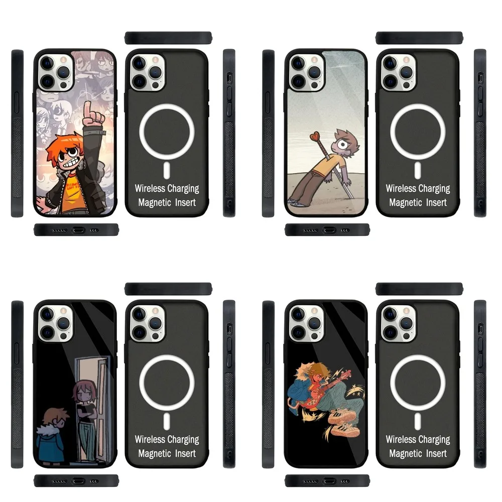 

S-Scott Cartoon P-Pilgrim Phone Case Strong Magnetic For IPhone16,15,14,13,Pro,Max,Plus,11,12,Mini For Magsafe Wireless Charging