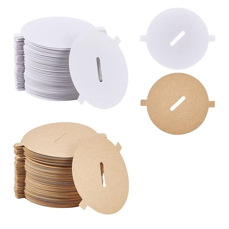 240PCS Candle Dust Covers 2 Colors Paper Candle Pull Tab Lids Candle Decoration, Candle Topper 2.12 Inch-AT36