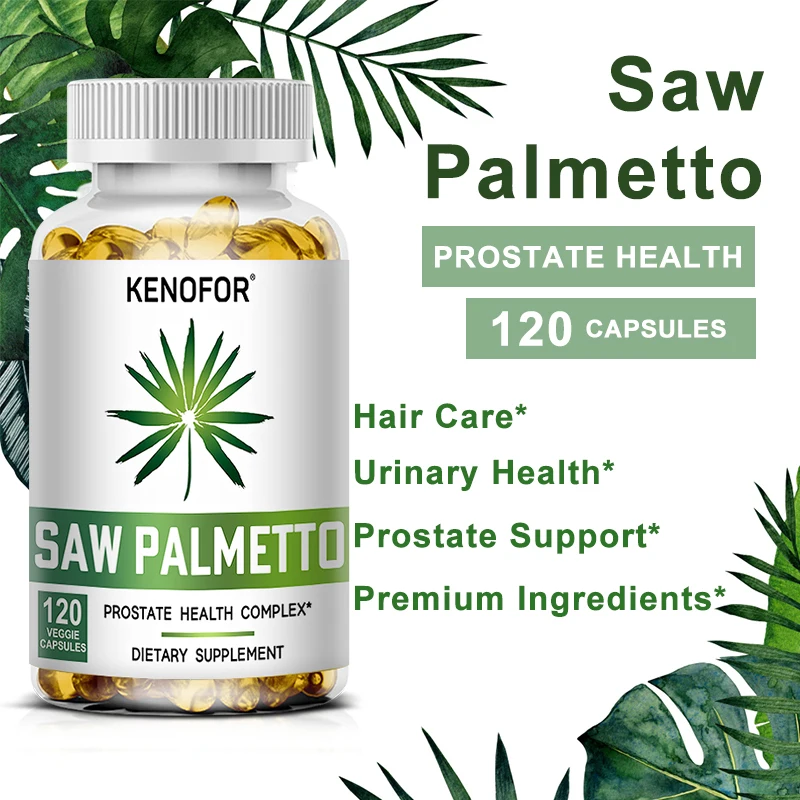 Prostate Health Capsules - Natural Saw Palmetto Extract DHT Blocker, Helps Relieve Pain and Helps Maintain Normal Energy Levels