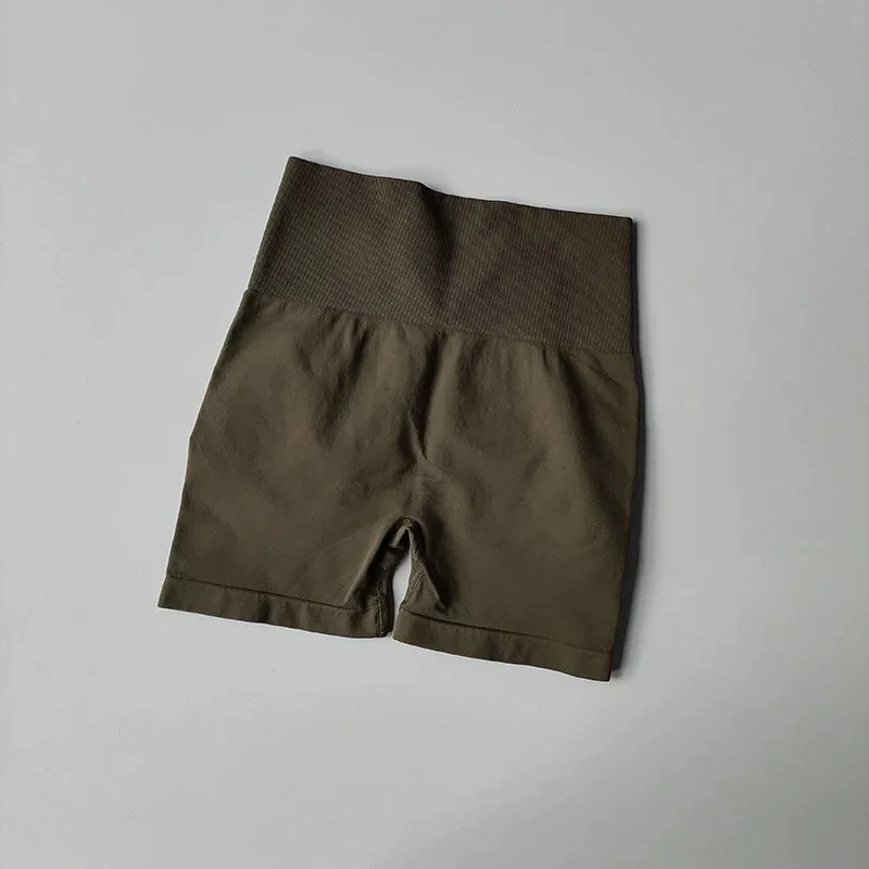 Yoga-Shorts mit hoher Taille, gerafftem Bund und formendem Effekt, 3 Zoll, Bauchstütze, atmungsaktiv, elastisch, Fitness-Shorts für Damen, Pilates, Fitnessstudio – Detail 16