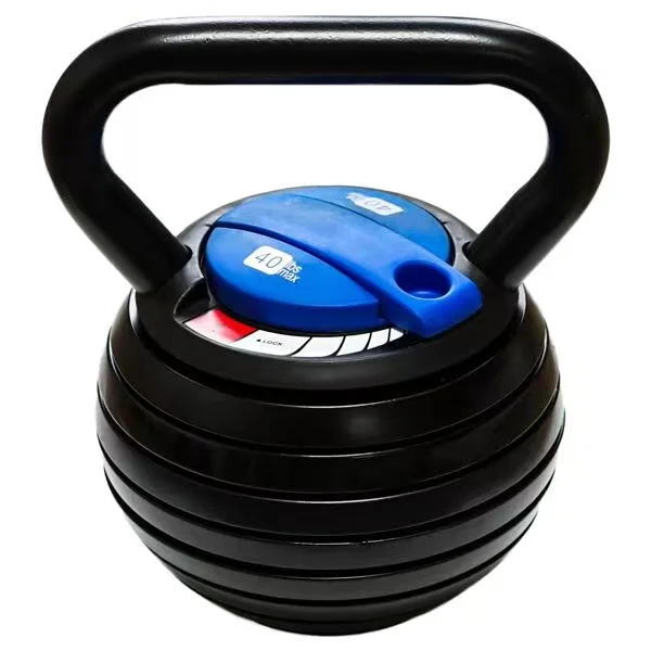 Home Fitness Gym Equipment Cast Iron Kettle Bell 20LBS 40LBS Adjustable Kettlebell Weights Sets