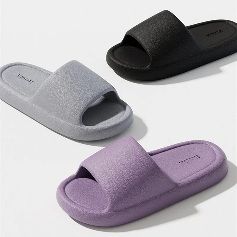 

Fashion Men Slippers Summer Flats Women Light Soft EVA Home Bathroom Slippers Comfortable Couples Indoor Slides Shower Shoes