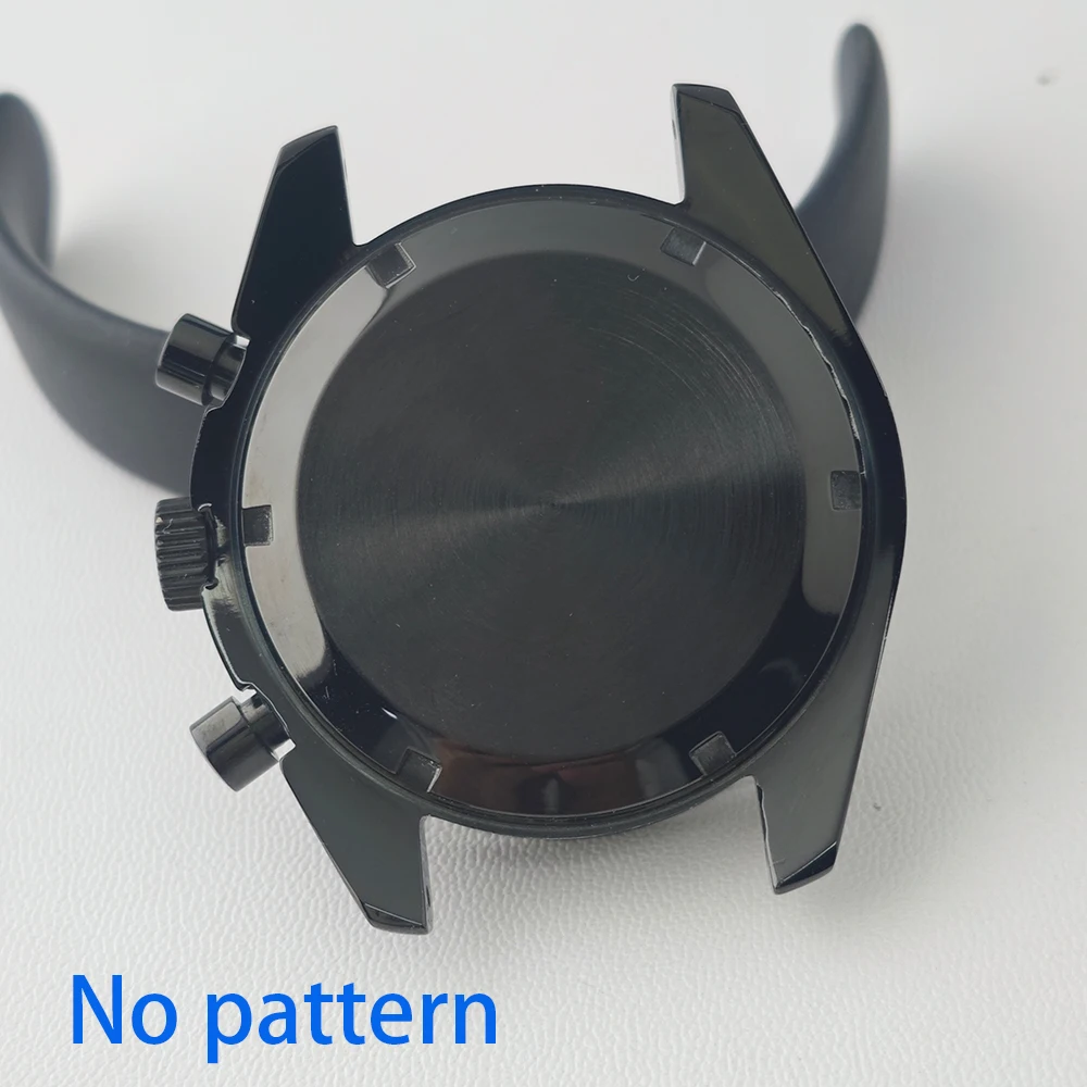 39,7mm Hochwertige Uhrenbox Passend für VK63 Quarz-Uhrwerk Uhrenteile für Herren Schwarzes Edelstahl VK63-Gehäuse 20mm Uhrenarmband – Detail 5