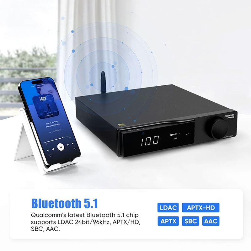 SMSL DO100 Pro Hi-Res MQA DAC Dual ES9039Q2M Decoder Bluetooth5.1 DSD512 OPA1612 HDMI-ARC High End Digital for PS5 Pro - Image 5