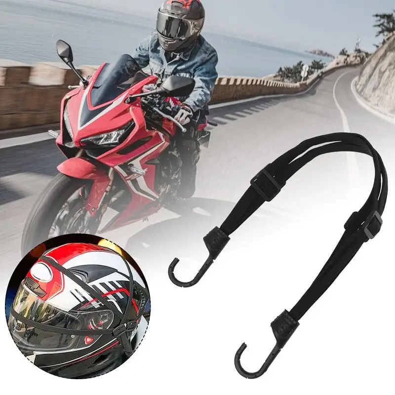 Motorcycle Tie Down Straps Retractable Cargo Hook Strap Elastic Rope With 2 Hooks Multifunctional Tie-Down Straps For Luggage