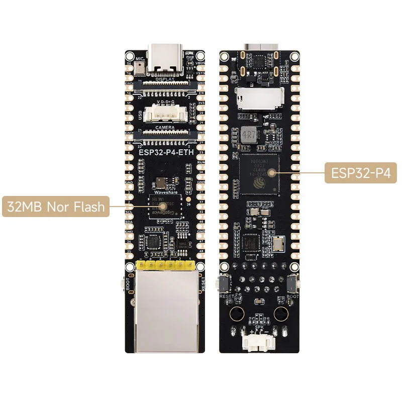 Płytka rozwojowa ESP32-P4-ETH ESP32 P4 z 32MB pamięci Nor Flash, portem Ethernet RJ45 do AI Deepseek i Raspberry Pi Pico — zdjęcie produktu 2