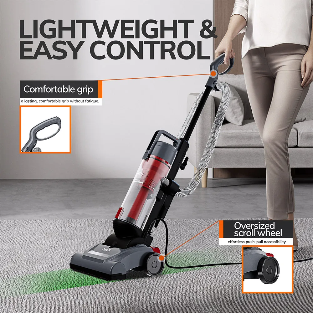 Upright Vacuum Cleaner 1000W Household 6M Wire Vacuum Cleaner with Pet Brush Vertical Upright Floor Home Appliance for Carpet