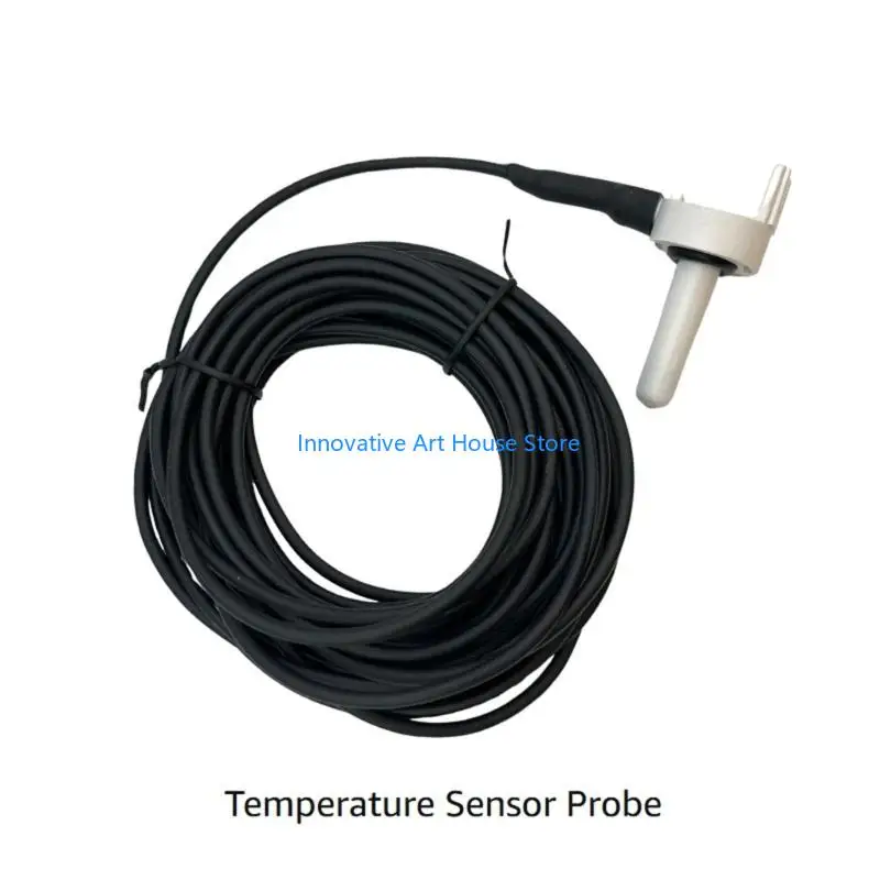 E1PC Pool Spa Temperature Probe with 20 Foot Cable, Replacement Probe with Mounting Collar for Water Air Solar Monitoring