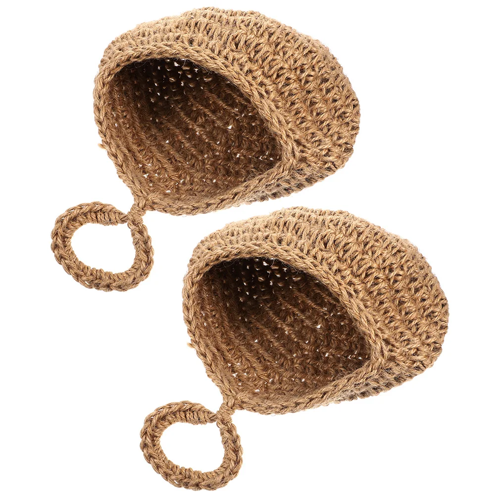 

2pcs Fruit Hanging Kitchen Storage Net Bag For Vegetables Oranges Tomatoes Potatoes Garlic Onion Wall Mounted Woven Hanging