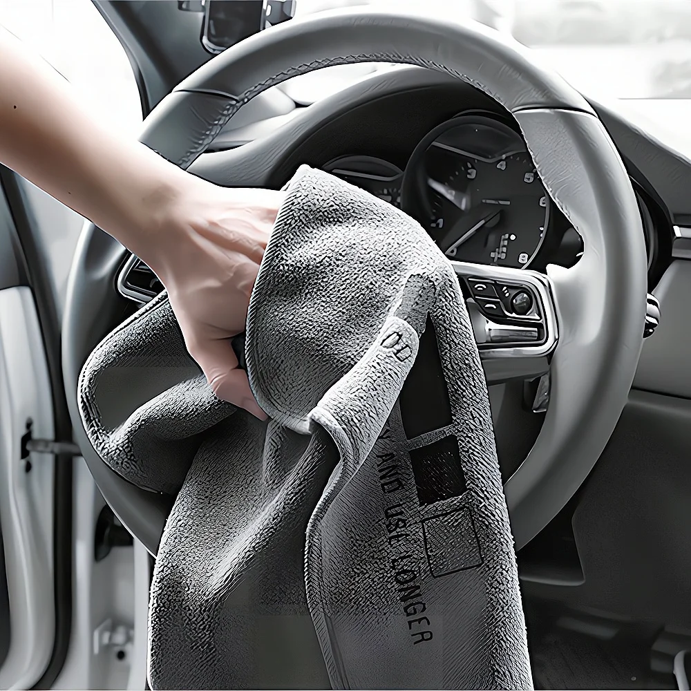 Car Wash High-end Towel Microfiber Cleaning Cloth Drying Curling Care Details 30CM*30CM/30CM*60CM Auto Clean Tools Double-sided