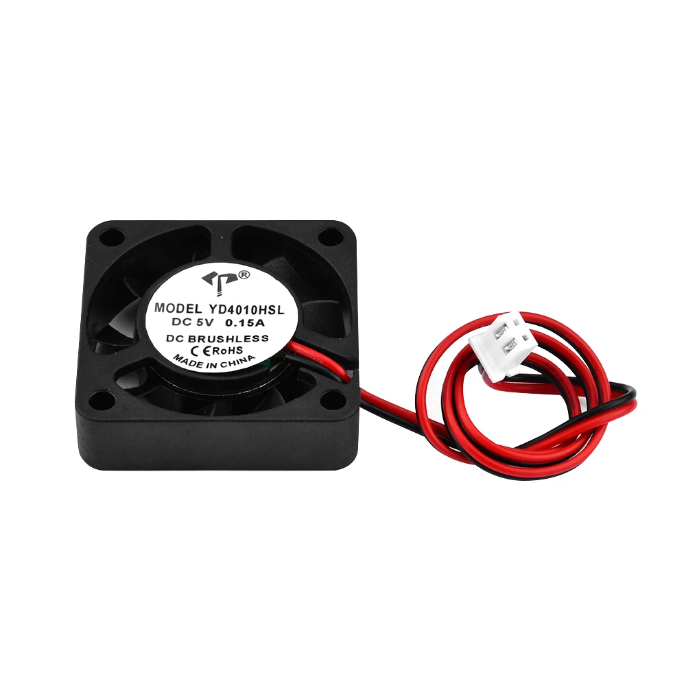 DC4010 40mm Quiet Cooling Fan Silent Variable Speed Control by 5V to 12V Input Cooling Turbo Fan For Laptop Cooling Pads