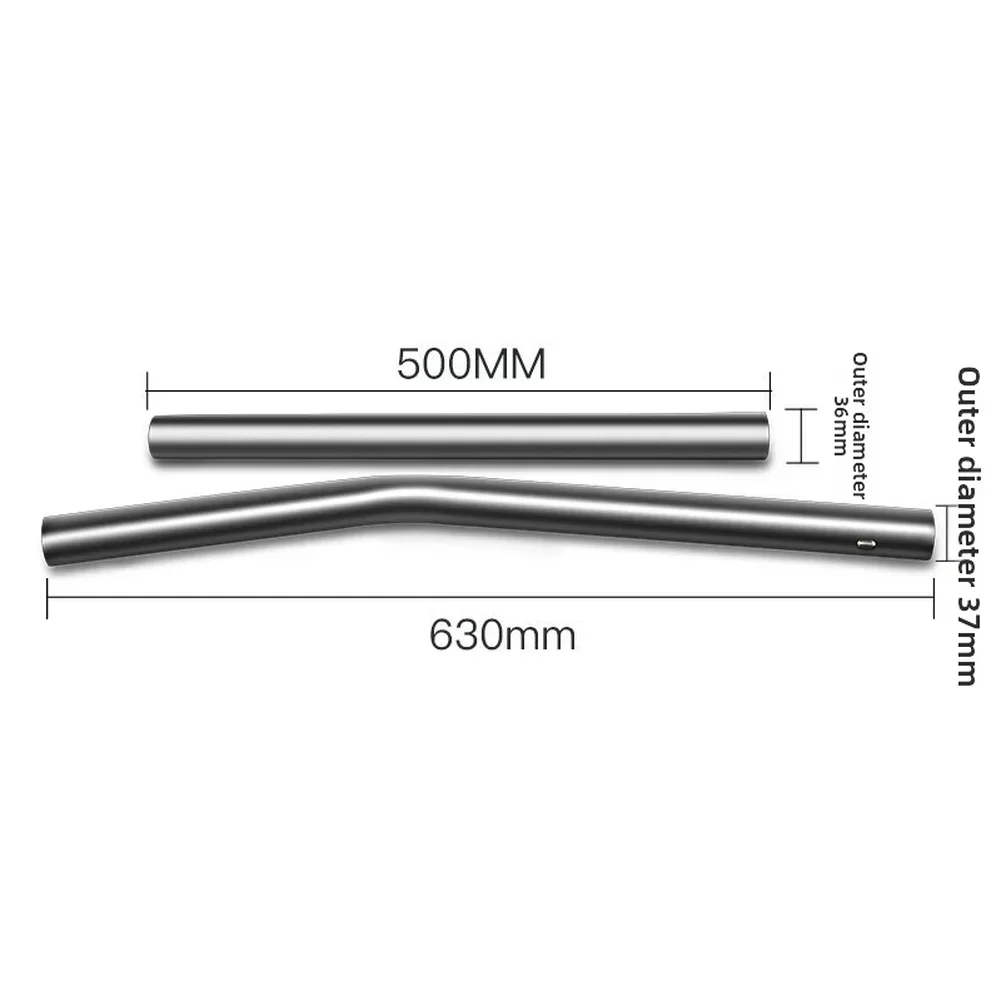 1 Pcs Stainless Steel Extension Tube For Jienuo 502S Vacuum Cleaner Metal Pipe 50cm Long Reach Accessory Hard Floor Tool