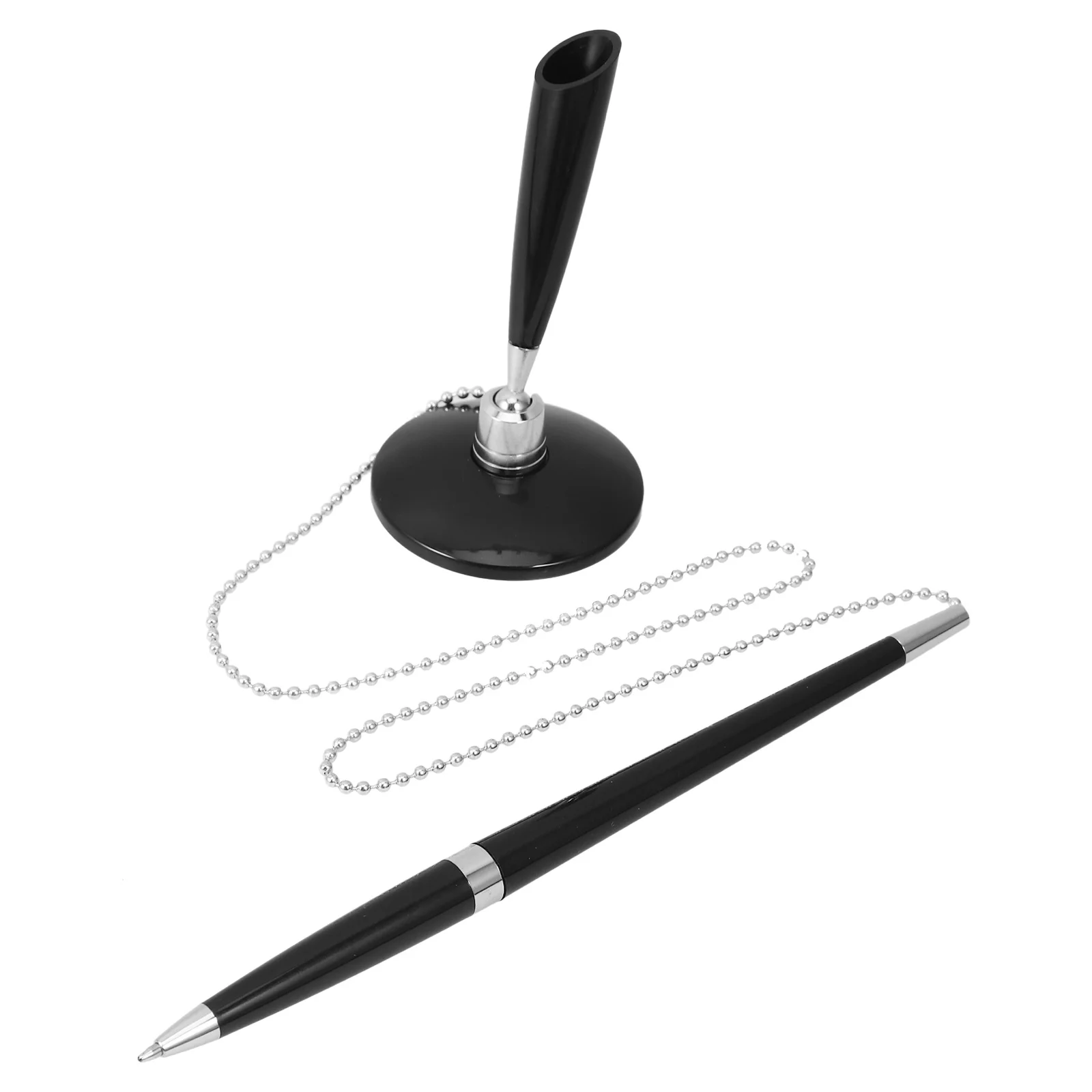 

Vertical Table Pen Metal Body Quick-Dry Ink Refillable Signing Tool for Office Stationery and Guest Book Signing