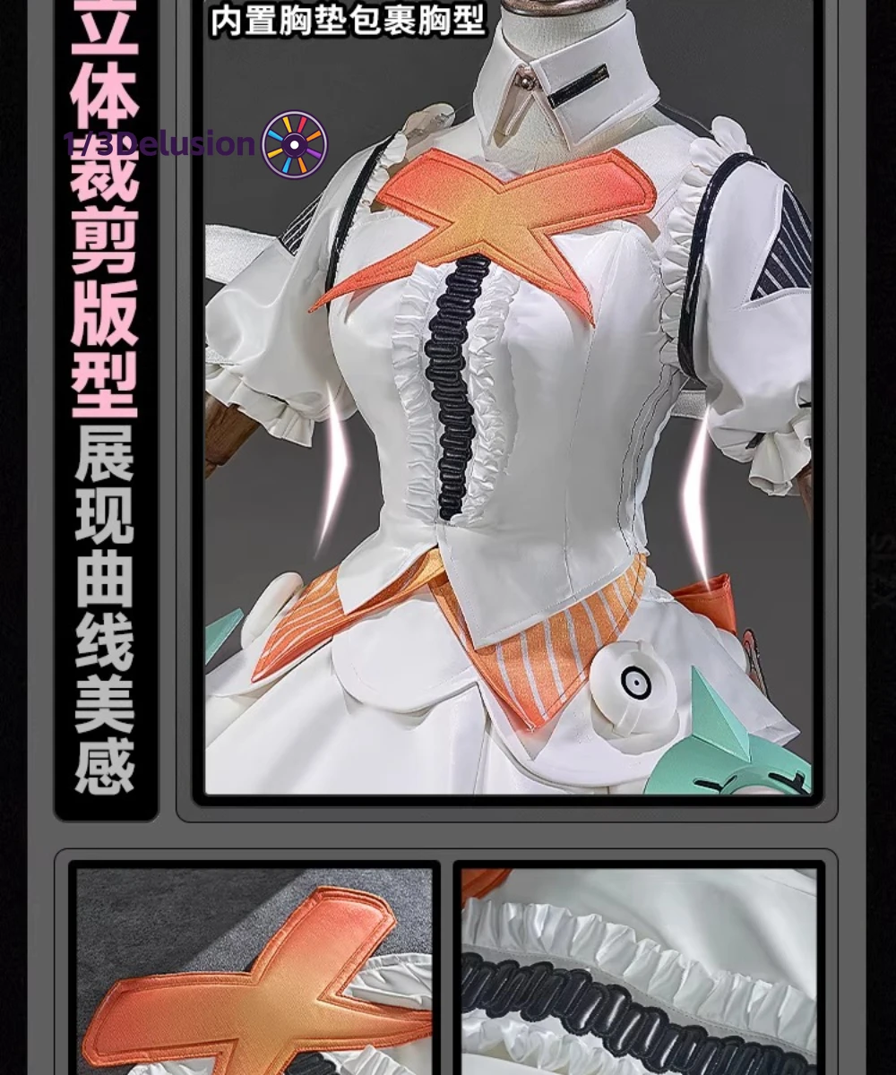 Zenless Zone Zero-Aria (ReDreaming Angel) Conjunto completo de alas y ropa para cosplay, disfraz de alta calidad, conjunto completo 1/3 Delusioncos