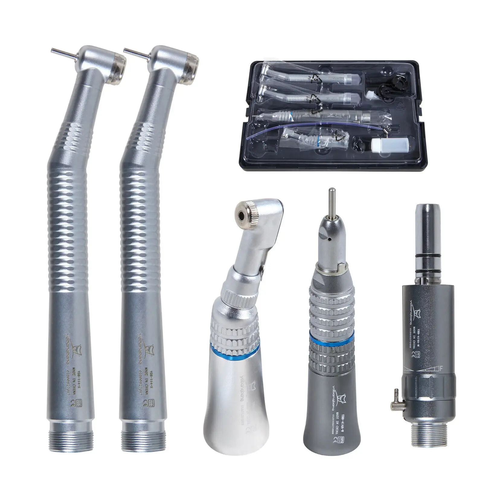 

NSK Style Pana Max Dental High and Low Speed Straight Contra Angle Handpiece Kit Air Motor 2 Holes