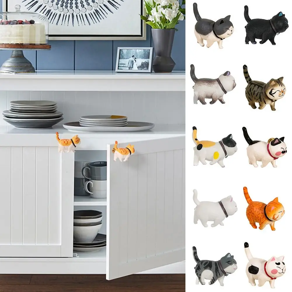 Cartoon Cat Drawer Handle Drawer Pull Modern Cabinet Wardrobe Cupboard Handle Furniture Hardware