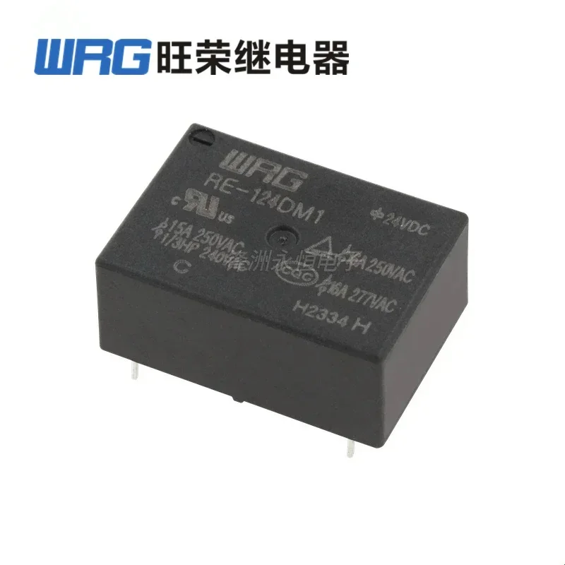 WRG Relay RE-105DM1 RE-112DM1 RE-124DM1 16A 4PIN 5V 12V 24V Power Relay Compatible V6-S-DC5V 12V 24V HF7520-005 012 024