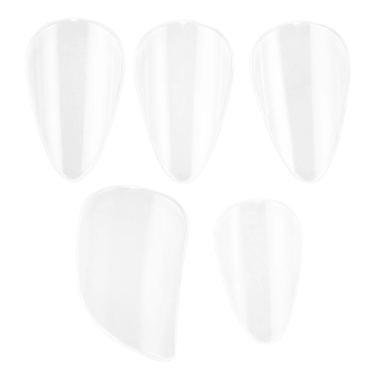

5Pcs Pipa Nail Picks Clear Durable Celluloid Finger Protectors Comfortable Fit for Pipa Ukulele Banjo String Instruments