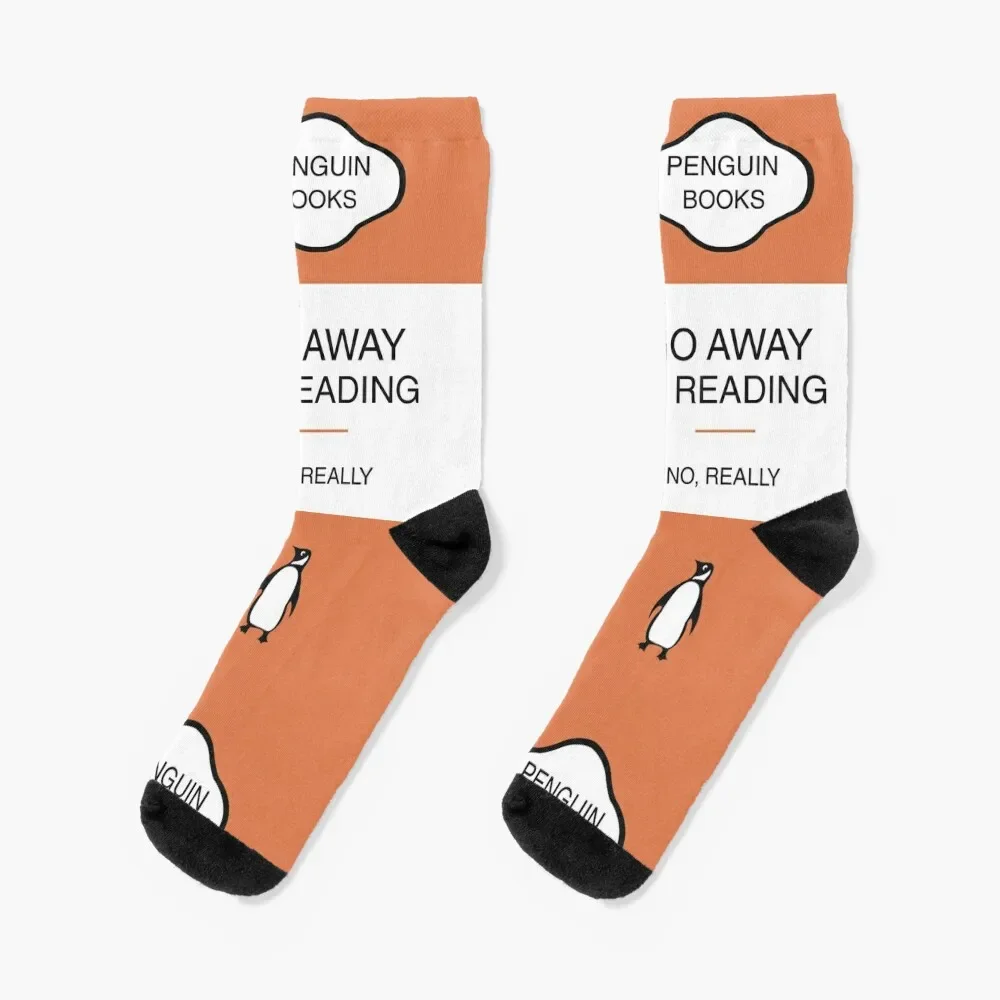 

go away i'm reading Socks golf Climbing hiphop Socks Men Women's