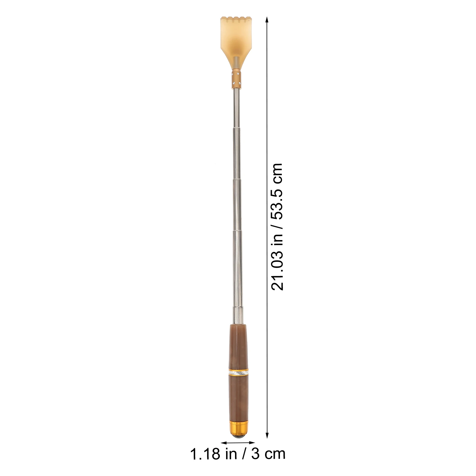 

2Pcs Back Imitation Cow Horn Aluminum Durable Tickle Massager Retractable Claw Itch Practical Back Scratcher Relief Tool