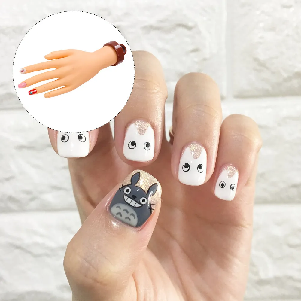 

Гибкая искусственная рука для маникюра с креплением, реалистичная имитация кожи, для тренировки нанесения накладных ногтей, для салонов и домашнего использования