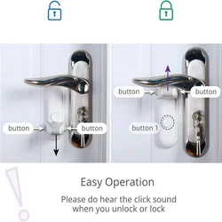 Door Lever Safety Lock, Locks, Child Door Handle Lock, Baby Proofing Door Lever Lock, 3M VHB Adhesive, Easy to Install