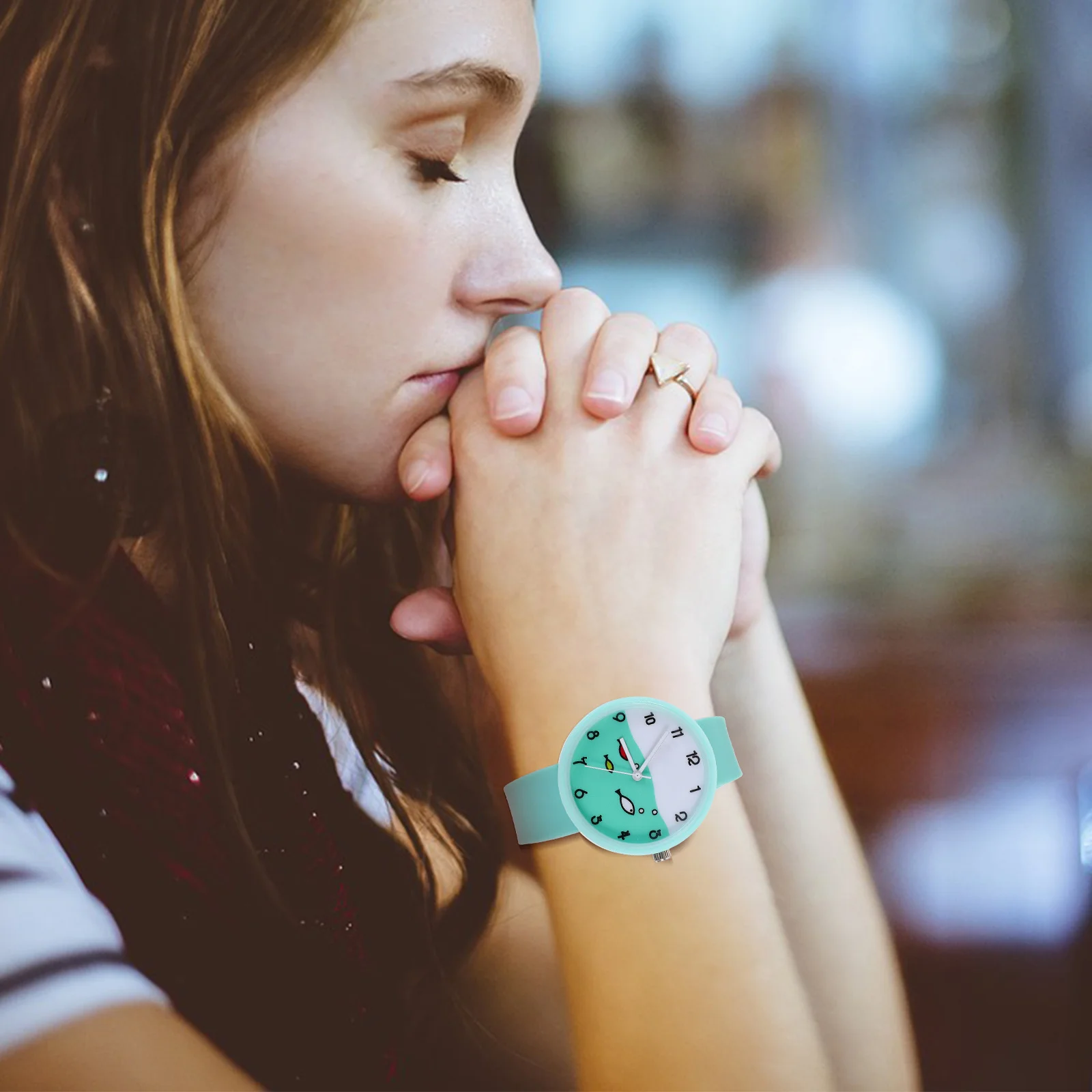 Silicone Quartz Watch Cartoon Girls Student Watch Casual Design Soft Flexible Strap Perfect Gift for Birthday Christmas Outdoor